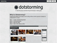 Tablet Screenshot of dotstorming.com